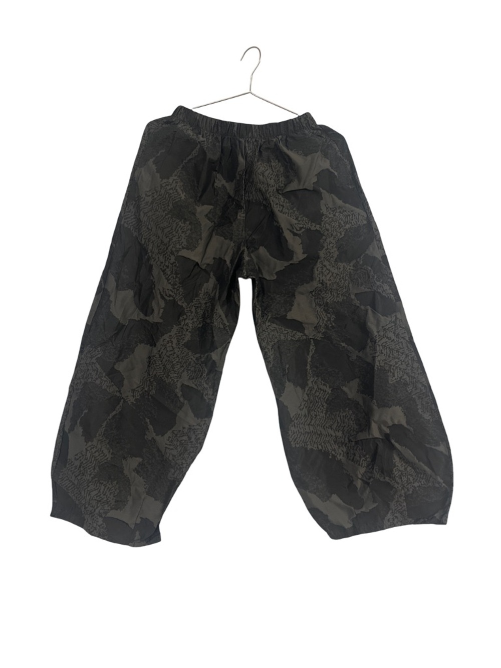 bryn Walker Black Textured Wide Leg Pants